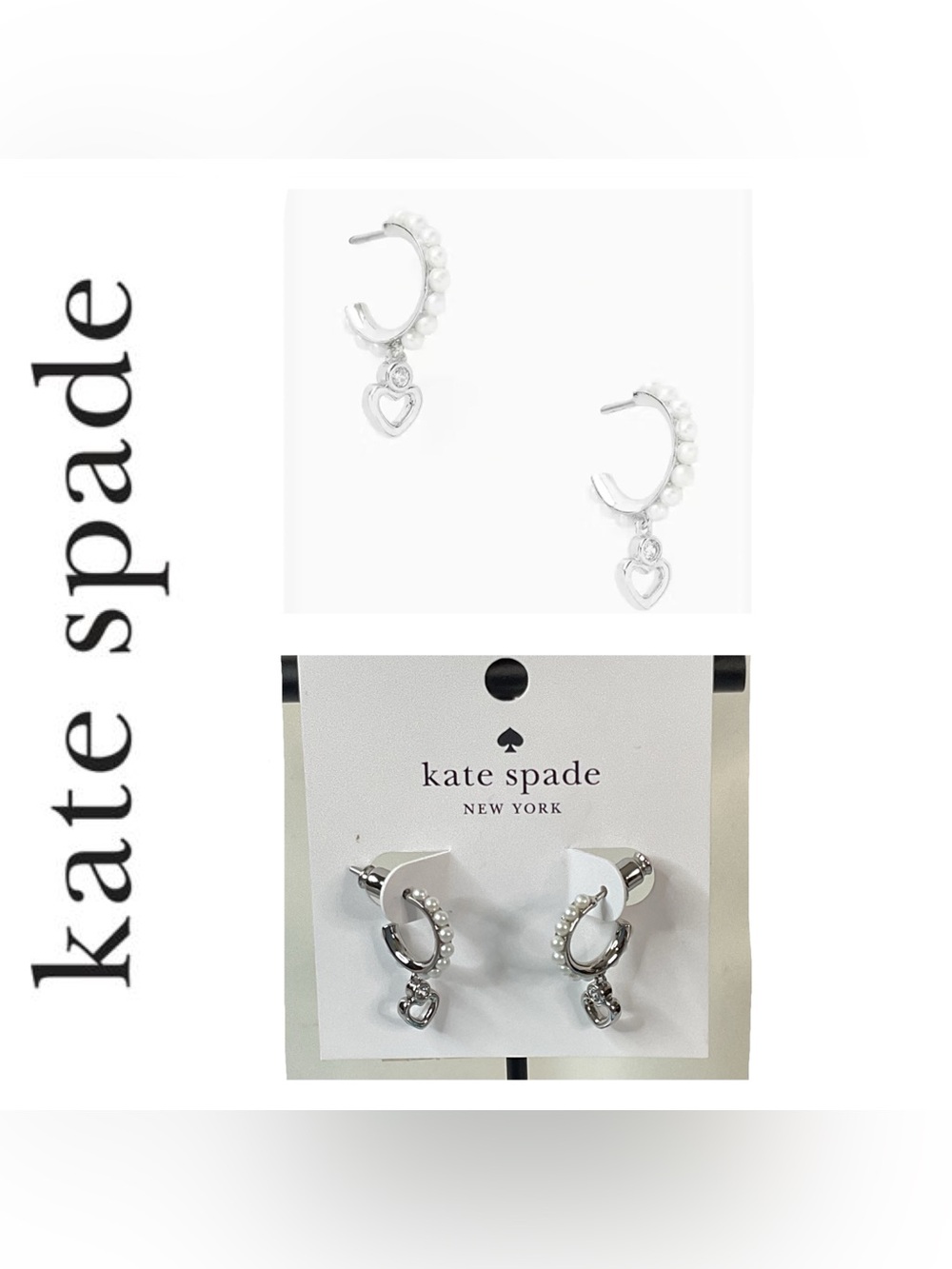 🌟🌟 Kate Spade Pearl Huggies